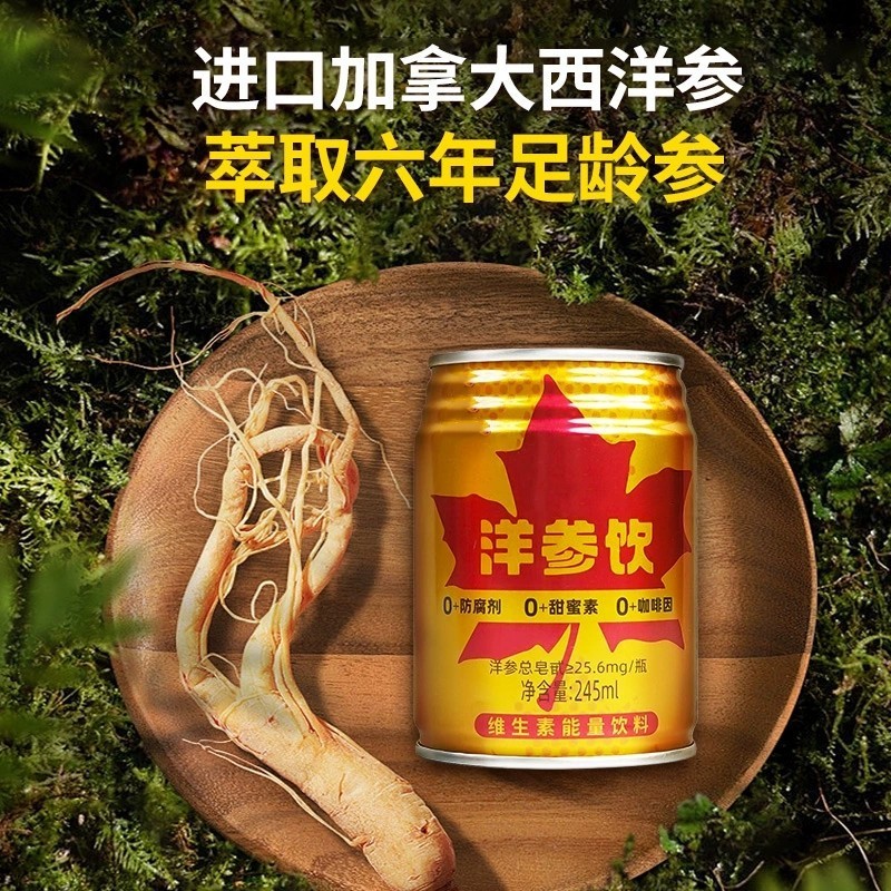 洋参饮贴牌 牛磺酸能量饮料OEM代加工 245ml功能植物饮品灌装代工图3