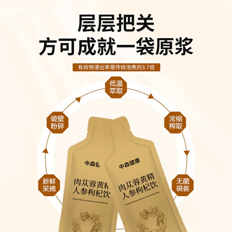 贴牌代加工肉苁蓉枸杞黄精原浆药食同源传统滋黄精原浆饮品定制图5
