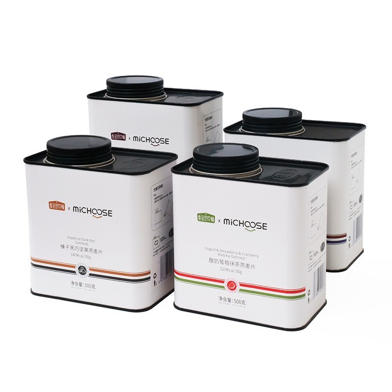 格兰诺拉可可坚果烘焙燕麦片海盐可可无花果红茶麦片铁罐500克图4