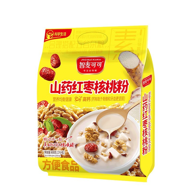 可可山药红枣核桃粉600g代餐粉谷物冲调饮品袋装粗粮高纤图2