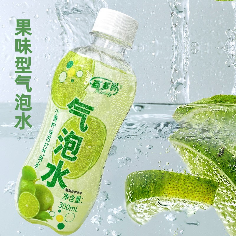 小青柠气泡水300ml 0卡0脂无糖柠檬味网红夏日饮品厂家图2