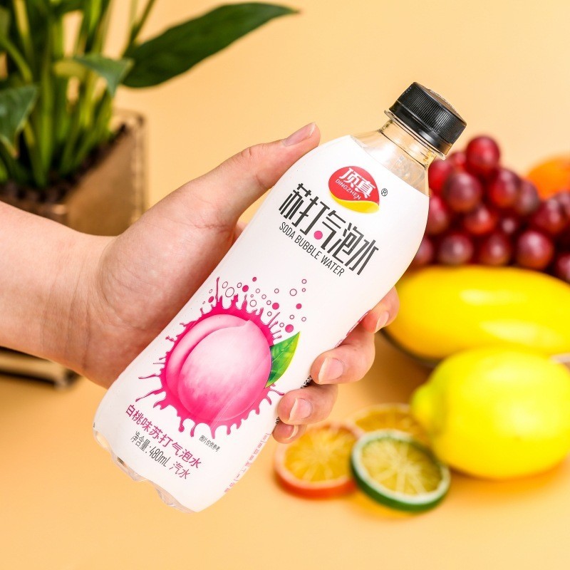 汽水饮料源头碳酸气泡水灌装工厂青柠味白桃味苏打气泡水饮品图2