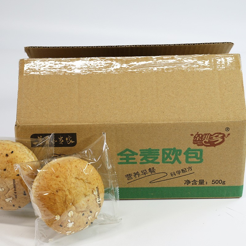 全麦欧包夹心欧包多口味面包代餐早餐便捷零食OEM代加工定制图3