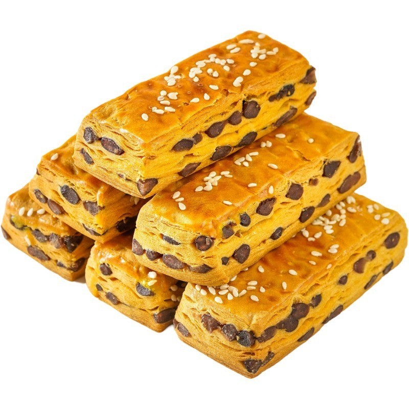 无加蔗糖红豆千层酥面包饱腹代早餐糕点心零食品图5