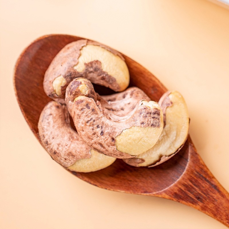 AAA带皮腰果紫衣腰果坚果炒货袋装罐装年货休闲零食图3