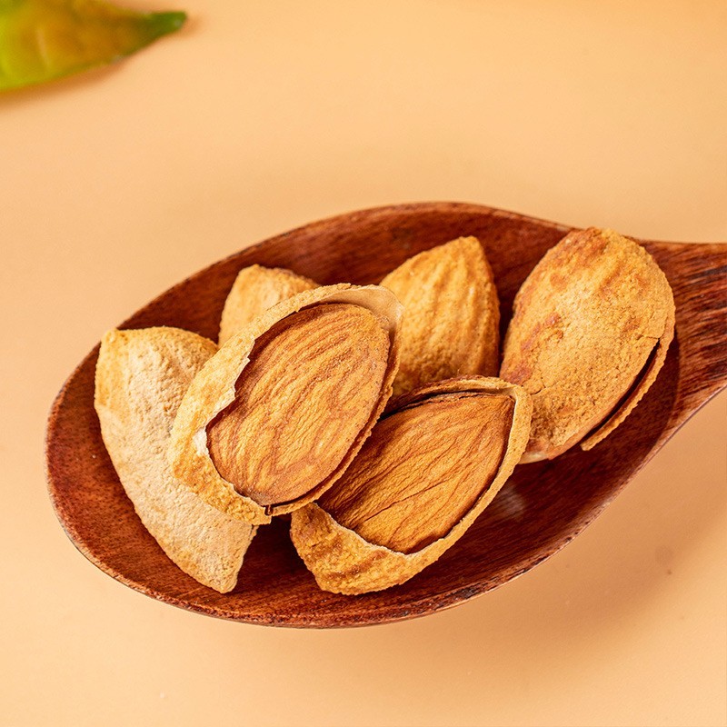 巴旦木坚果薄壳零食奶香十足老少皆宜大杏仁休闲臻选开口图2