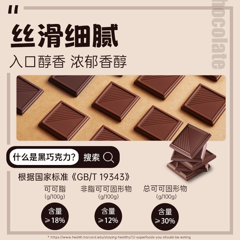 加工定制100%黑巧克力纯可可脂蔗糖健身脂肪烘焙零食健身代餐图4