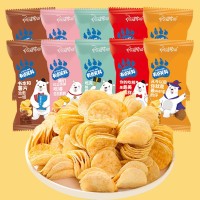 阿婆家的薯片有点笑料辣味薯片网红休闲零食油炸薯片食品