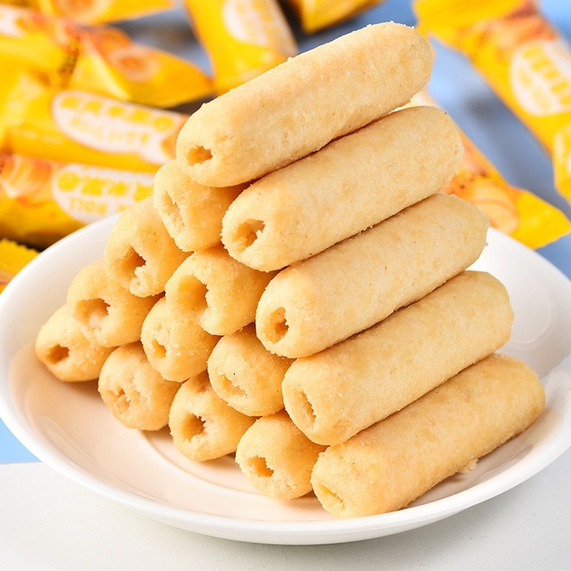 夹心米果卷能量棒咸蛋黄味糙米卷散装膨化儿童零食礼包图3