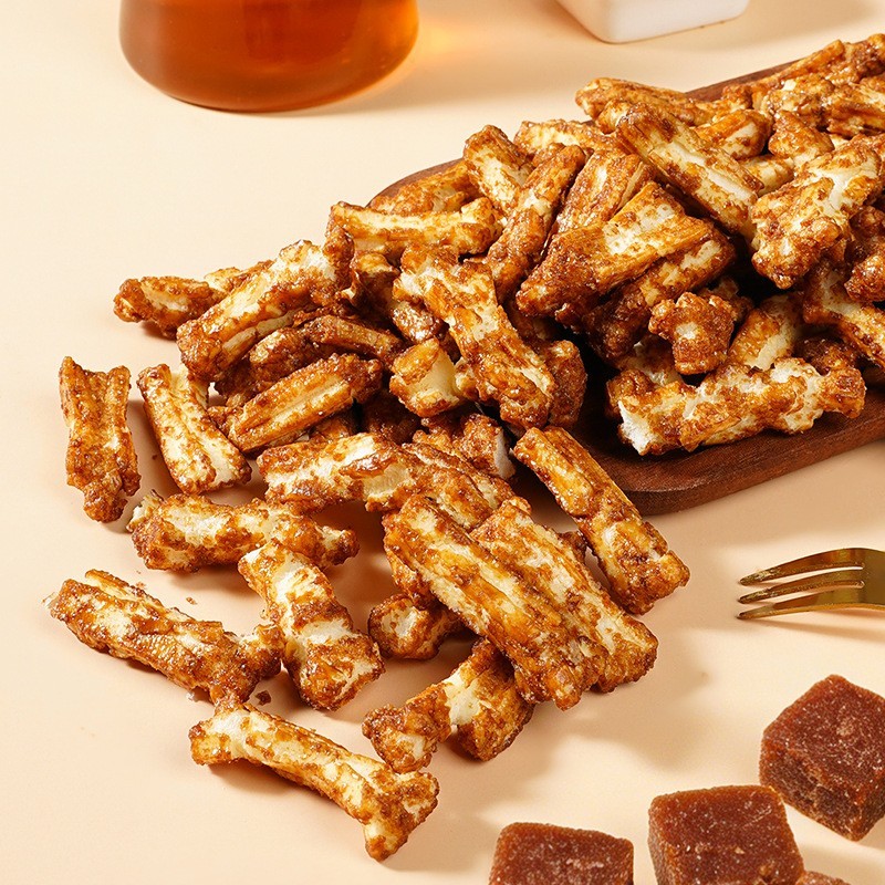 比爆米花好吃!红糖脏脏年糕条香酥浓郁米香网红零食推荐香脆图2