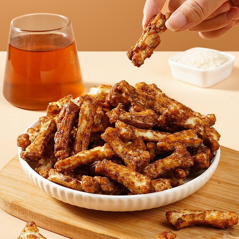 比爆米花好吃!红糖脏脏年糕条香酥浓郁米香网红零食推荐香脆图3