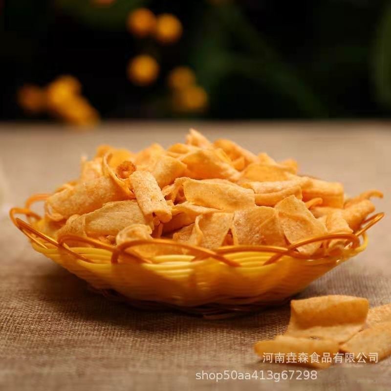 网红大包装山药薄片零食90g薯片山药脆片汇江码头地摊休闲零食图2