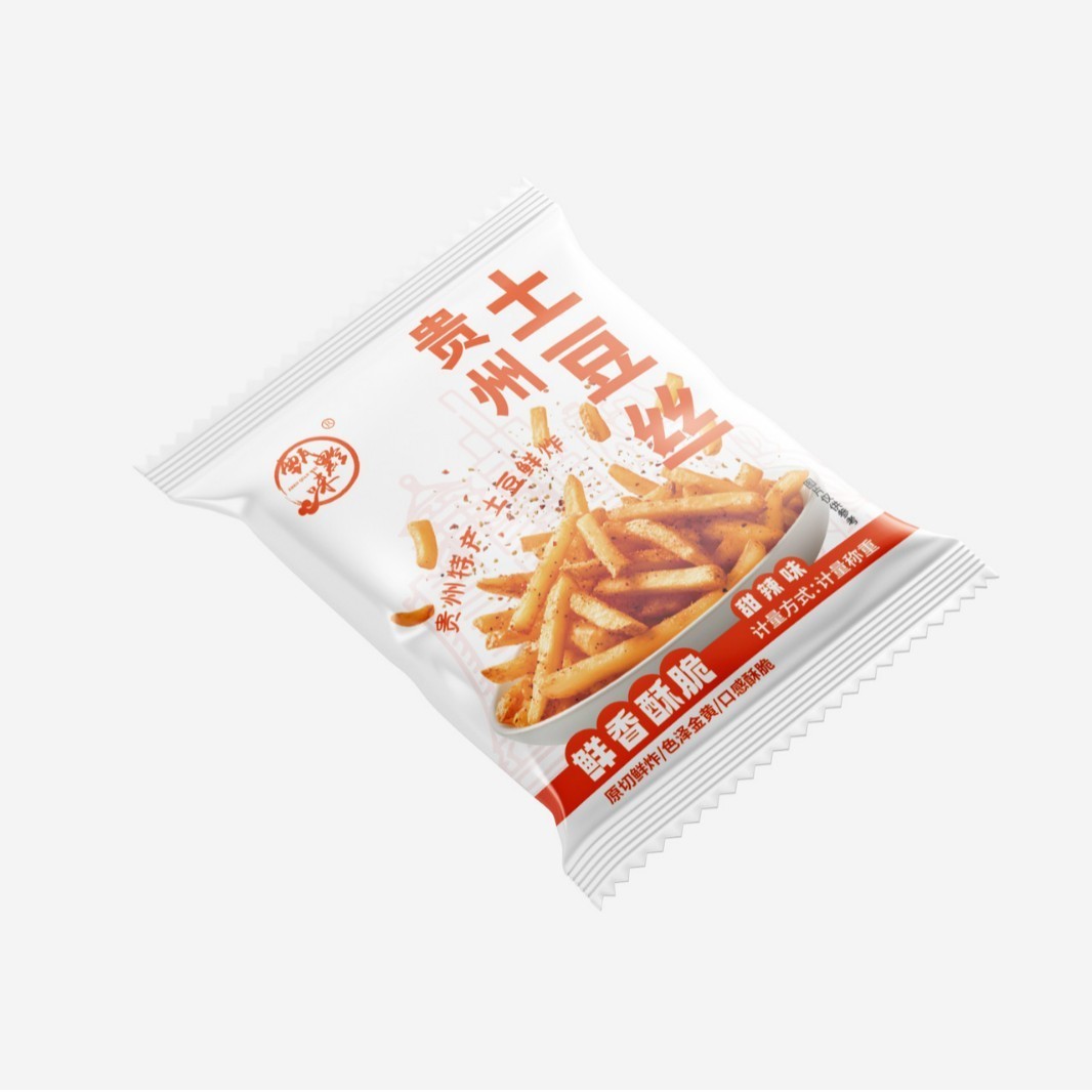 OEM代加工贵州特产甜辣土豆丝麻辣土豆丝洋芋丝网红追剧小零食即食薯条128g图3