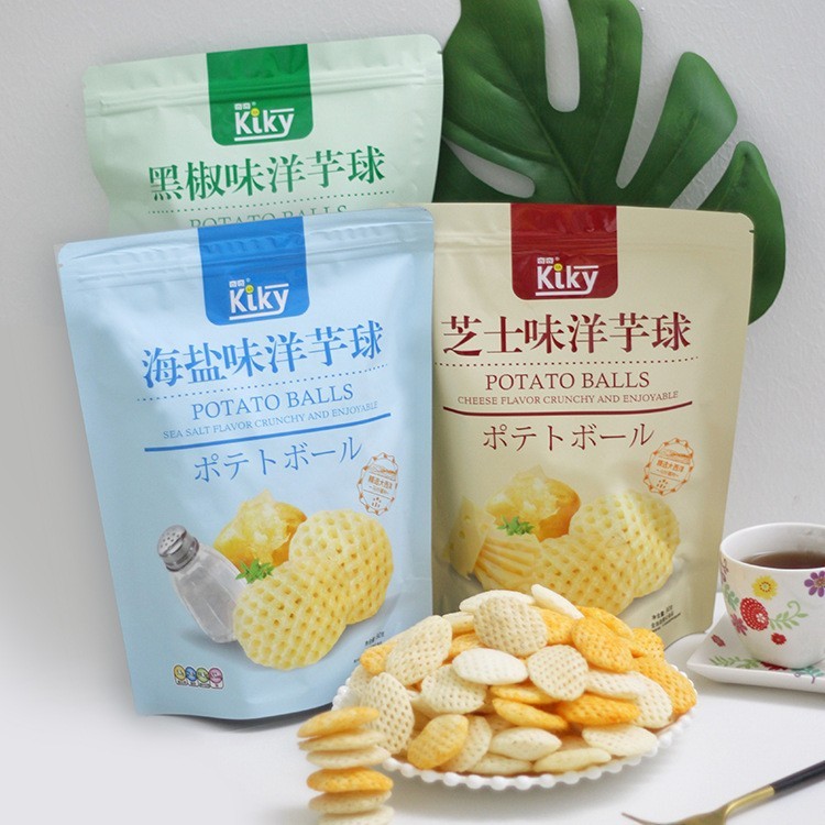 薯片厂家3D立体镂空洋芋球薯球 休闲膨化零食厂家OEM代加工图2