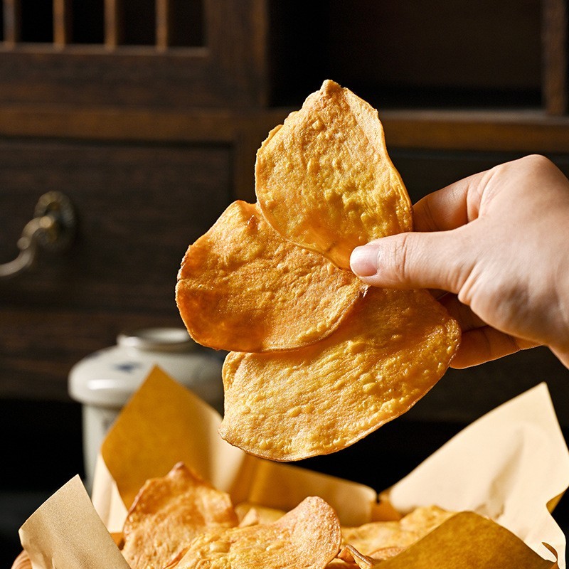 OEM代加工原香鲜切红薯片地瓜片10袋装32克*10袋零食商超地瓜干外贸图4