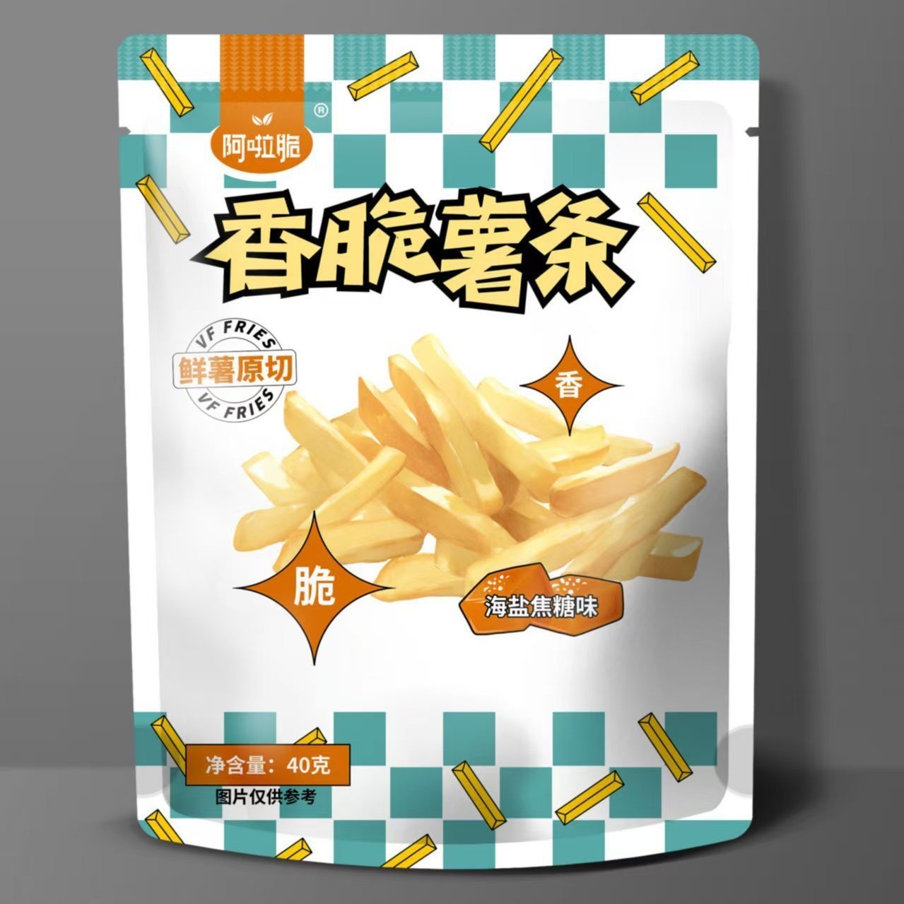 OEM代加工香脆薯条 蜂蜜黄油香辣孜然蟹黄味海盐焦糖味薯条休闲小零食图3
