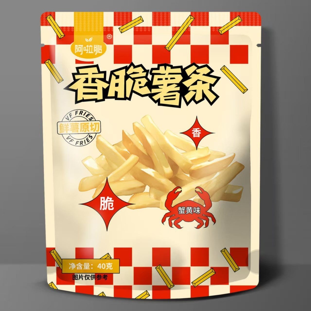 OEM代加工香脆薯条 蜂蜜黄油香辣孜然蟹黄味海盐焦糖味薯条休闲小零食图2