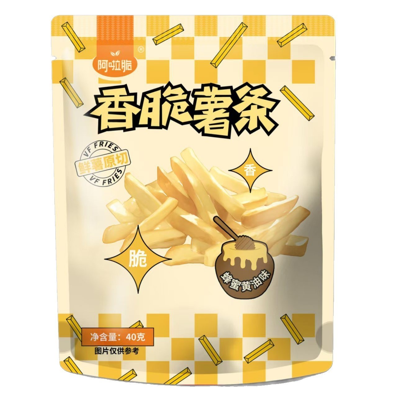 OEM代加工香脆薯条 蜂蜜黄油香辣孜然蟹黄味海盐焦糖味薯条休闲小零食图5
