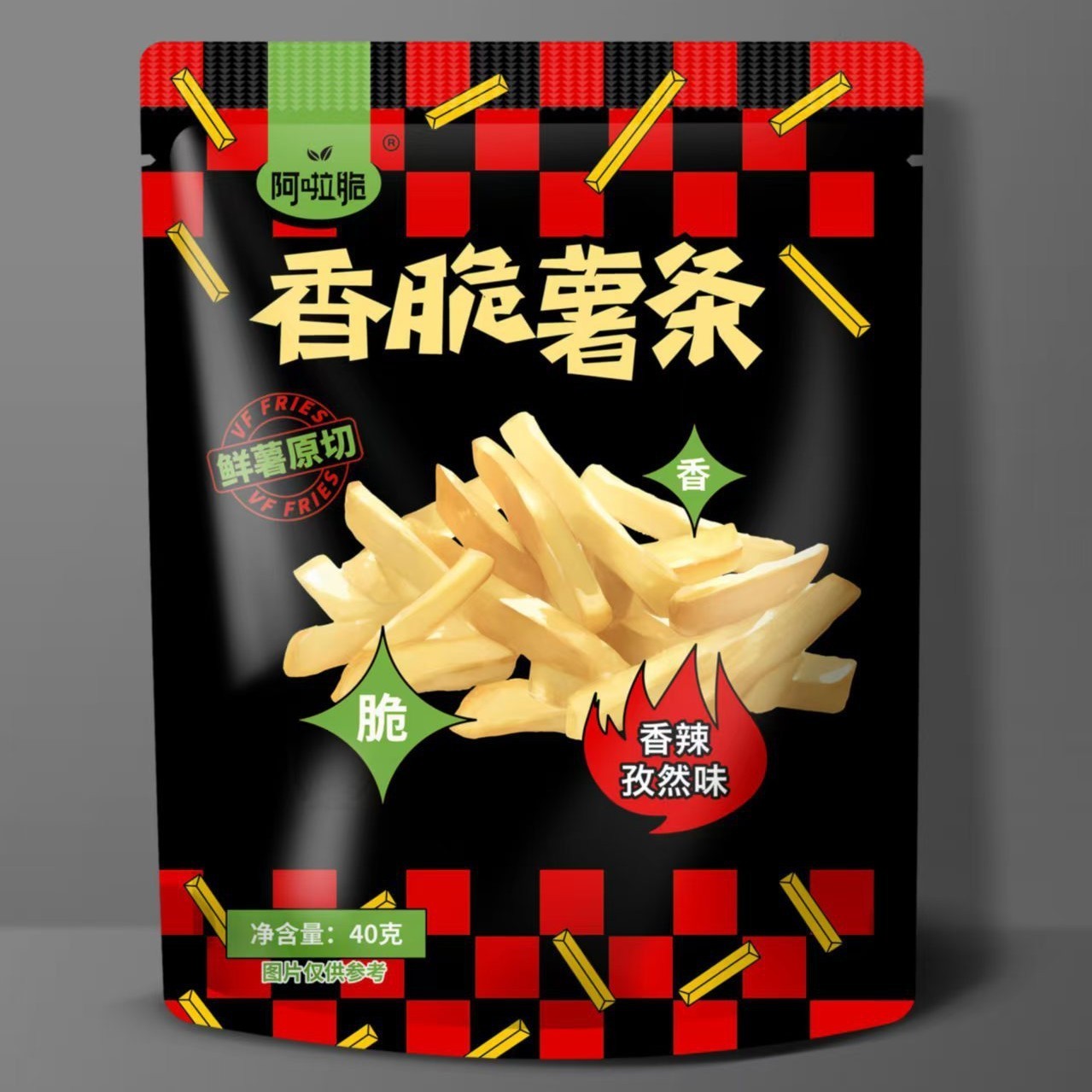 OEM代加工香脆薯条 40g解馋小包零食蜂蜜黄油香辣孜然蟹黄味马铃薯薯条图4