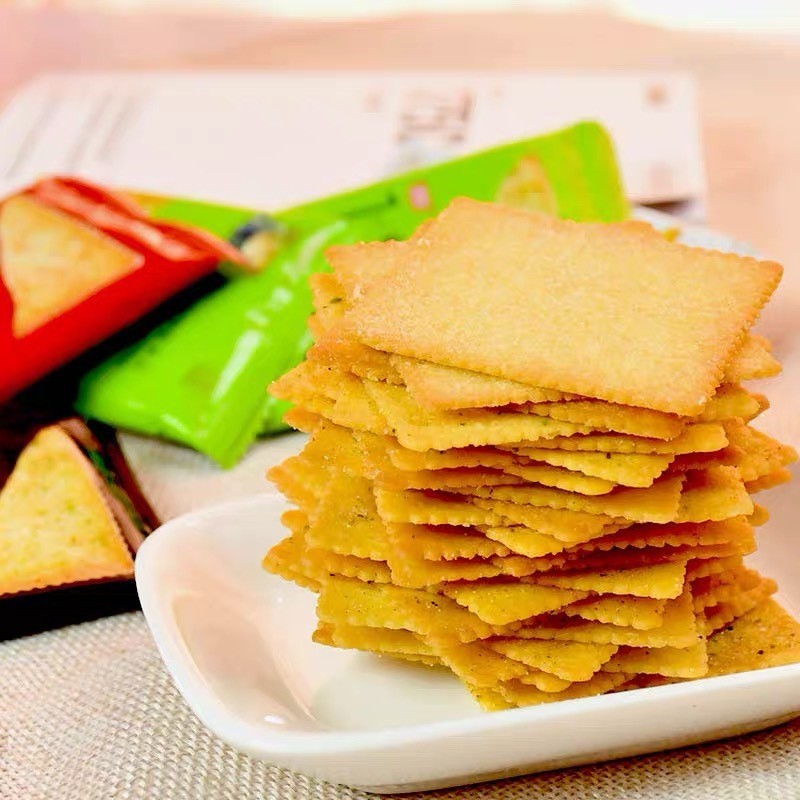 土豆饼干150g芥末海苔味丝蓉蒜香味日式海苔味薄脆饼零食图4