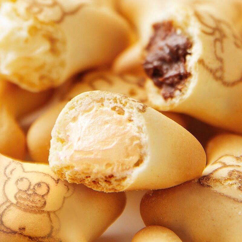 巧克力夹心小熊饼干 小熊注心饼干独立小包装爆浆熊仔饼干休闲图4