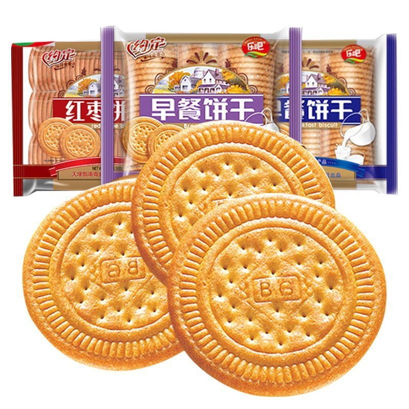 早餐饼干500g大袋装糕点心天津凯涛奇老味零食图4
