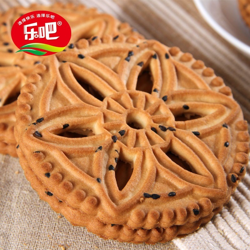 黑芝麻饼干牛奶+核桃味糕点心天津零食500g整箱早餐优选图2
