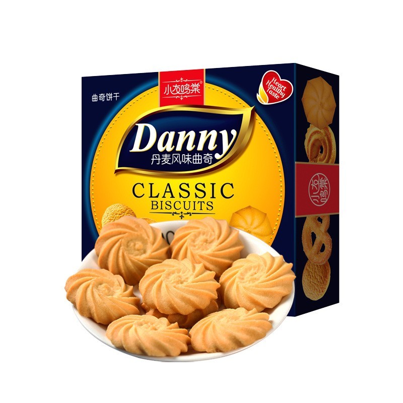 曲奇饼干丹麦风味奶油香盒装小包装网红办公休闲茶点充饥代餐零食图5