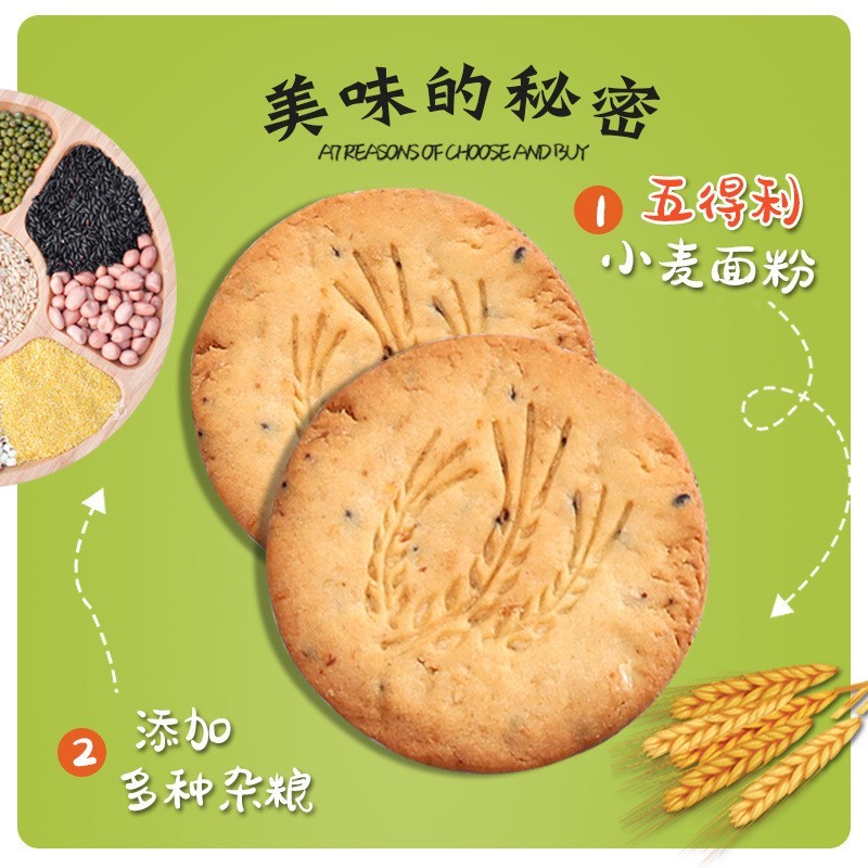 高纤黑杂粮无添加蔗糖多口味粗粮杂粮代餐点心零食加工定制图2