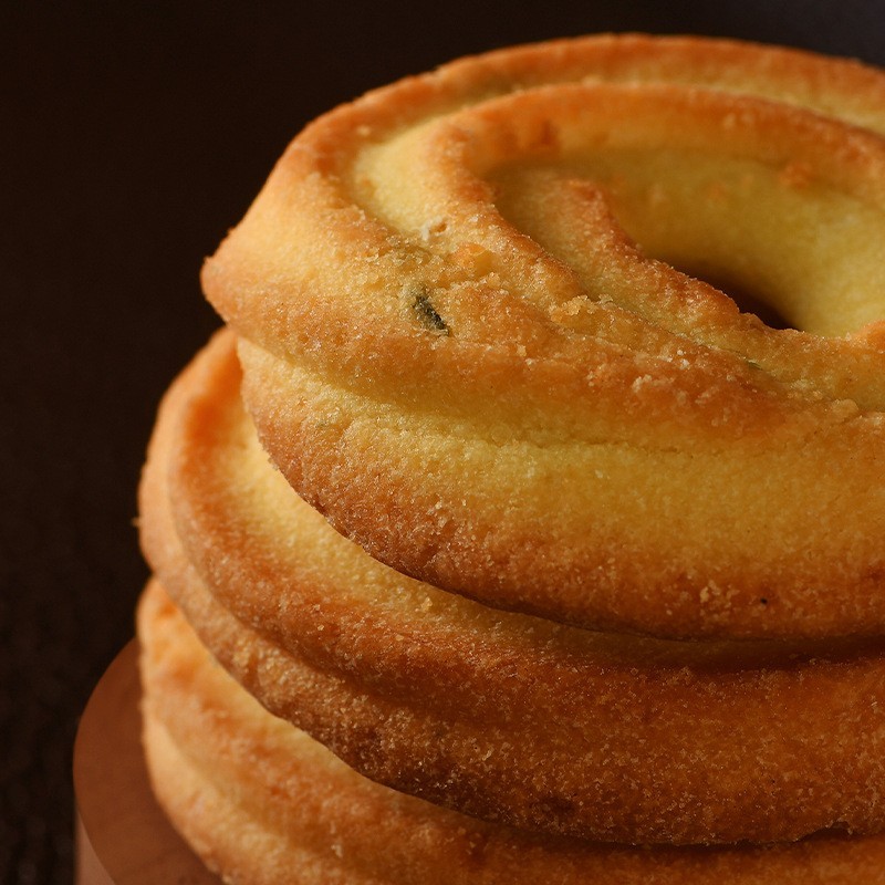 黄油咸曲奇饼干零食250g烘焙店葱香红茶咸曲奇图2