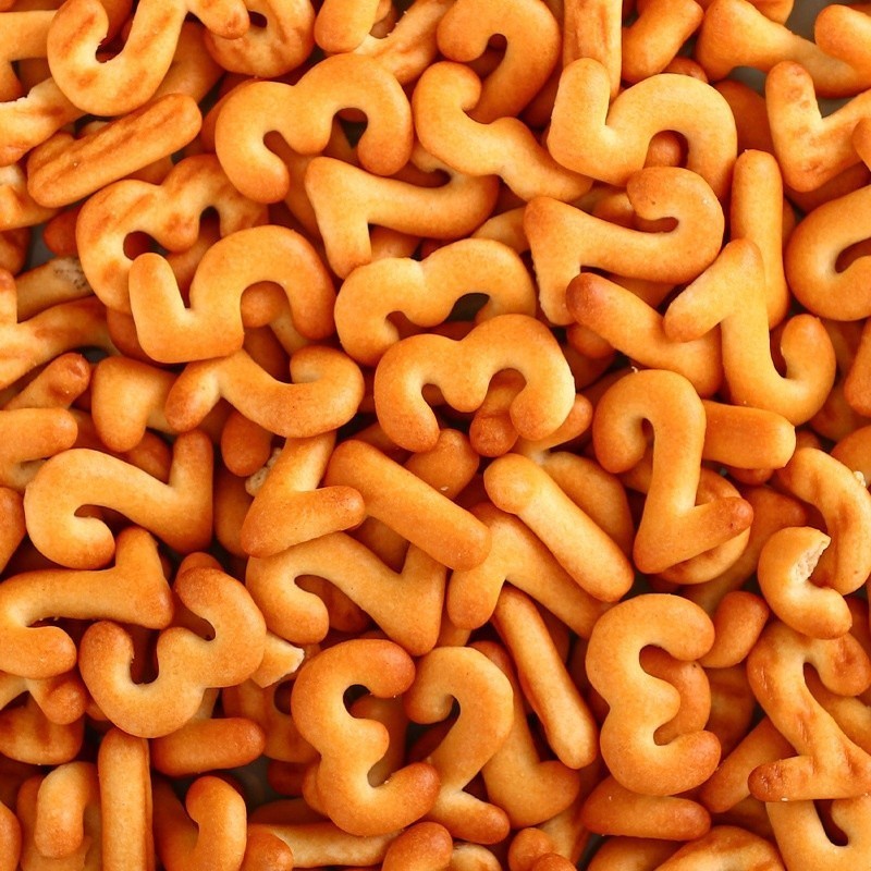 定制饼干数字饼干奶香味儿童休闲好吃零食小包装饼干造型贴牌oem图3