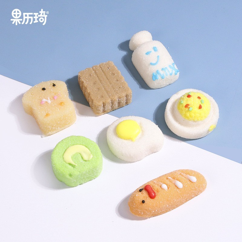 网红卡通动物造型棉花糖果汁软糖清真糖果儿童礼盒装出口外贸图3