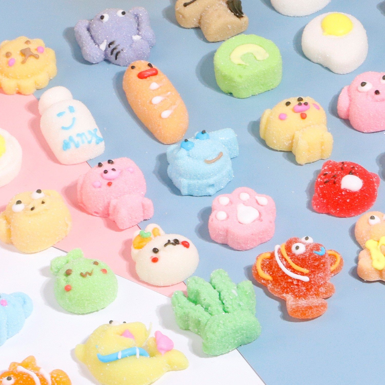 网红卡通动物造型棉花糖果汁软糖清真糖果儿童礼盒装出口外贸图2