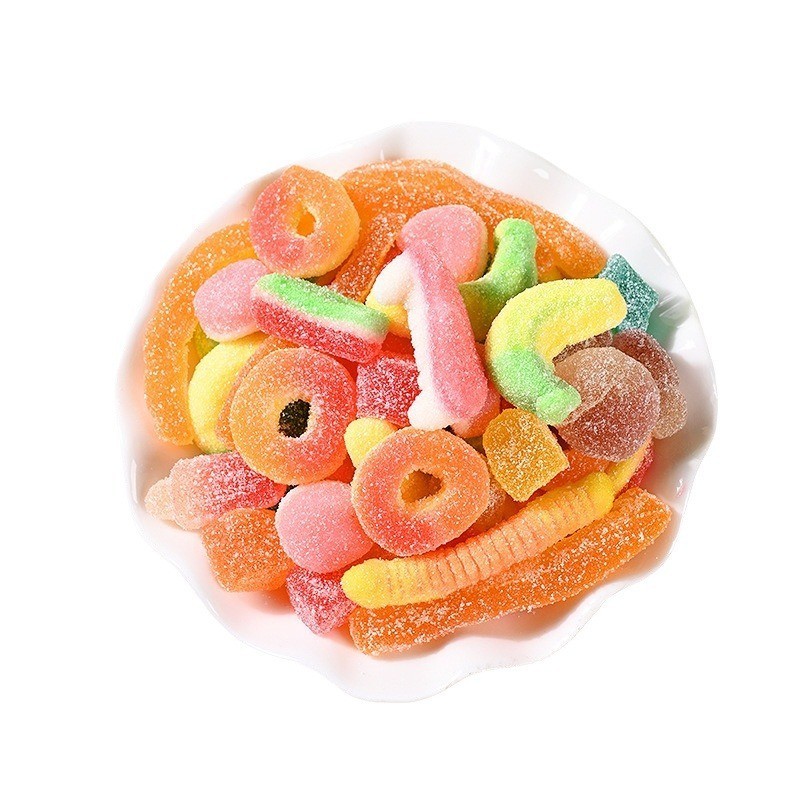 酸砂西瓜软糖水果软糖香蕉造型橡皮糖果汁橡皮糖袋装图5