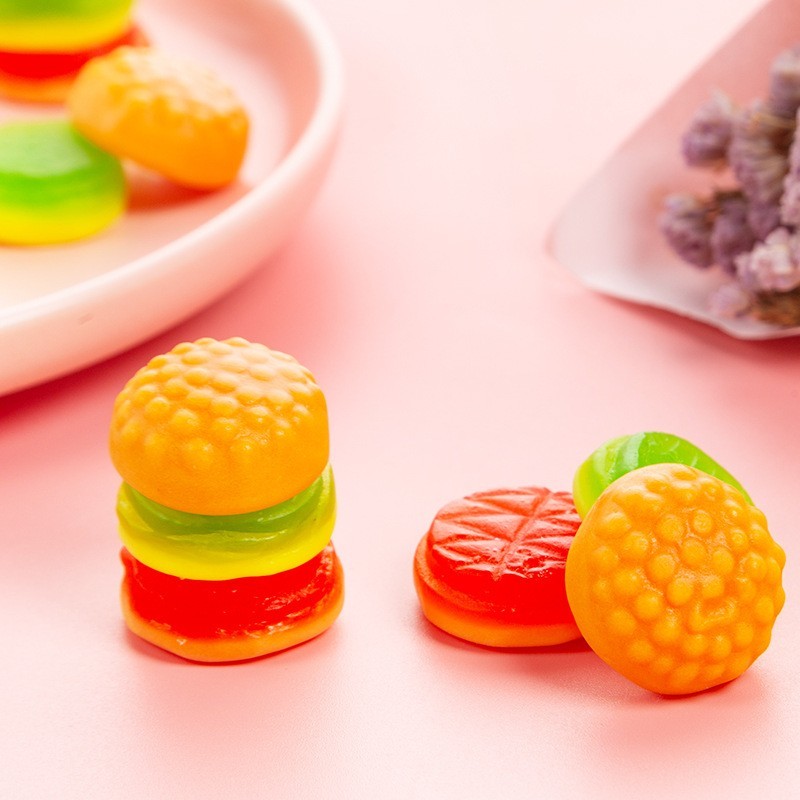 汉堡包软糖橡皮糖外贸出口爆款货源软糖汉堡糖图4