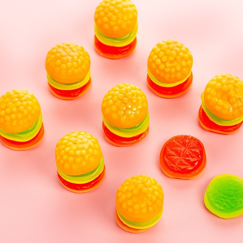 汉堡包软糖橡皮糖外贸出口爆款货源软糖汉堡糖图2