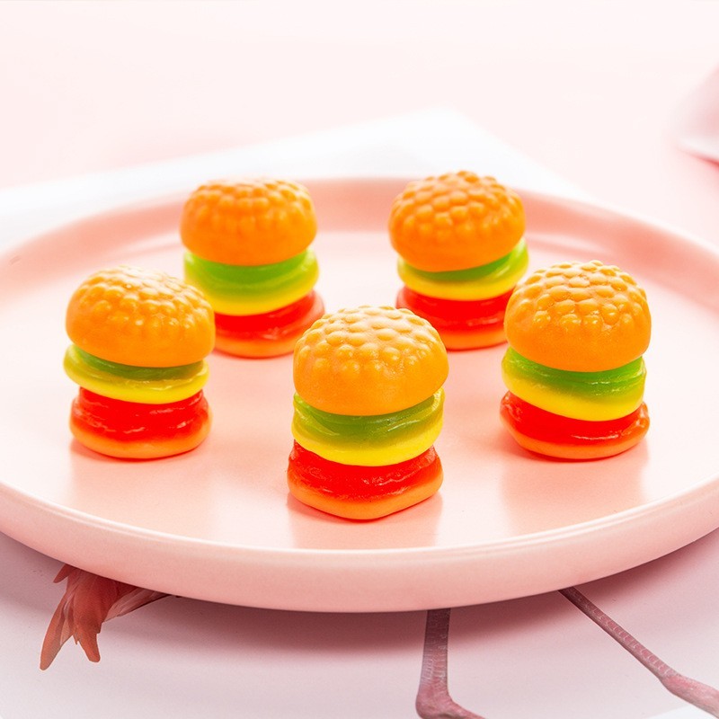 汉堡包软糖橡皮糖外贸出口爆款货源软糖汉堡糖图3