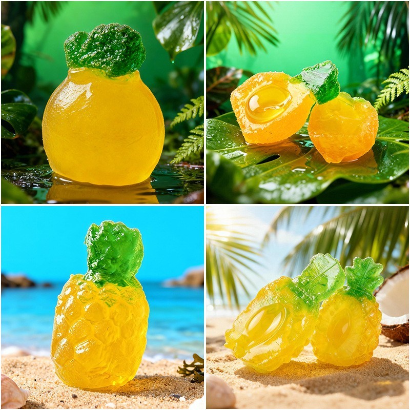 4d爆浆软糖摆摊小包独立包装菠萝葡萄草莓水果软糖网红爆款进货源图3