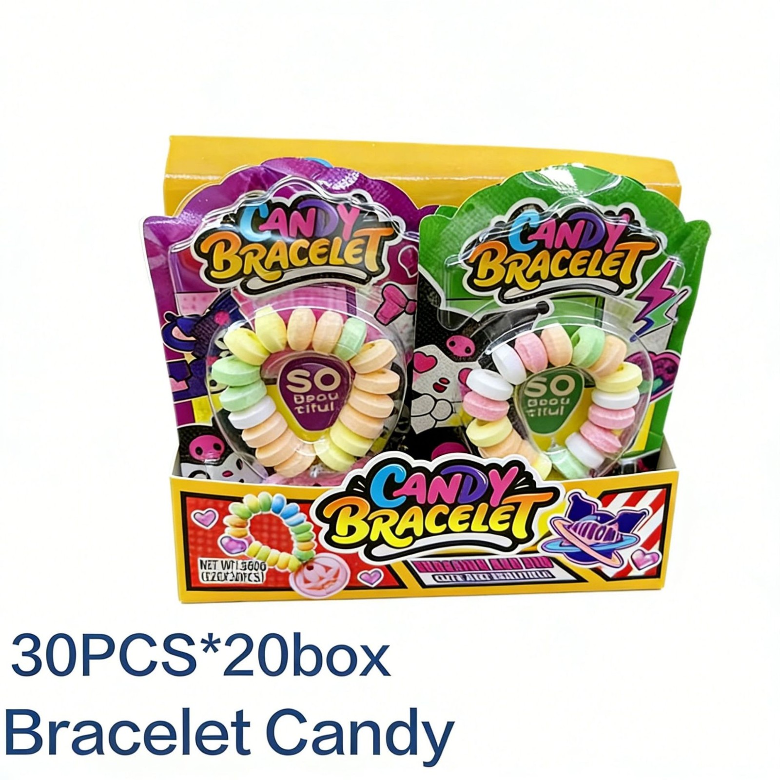 定制儿童手链压片糖吊坠休闲小食品趣味创意零食跨境玩具糖果图3