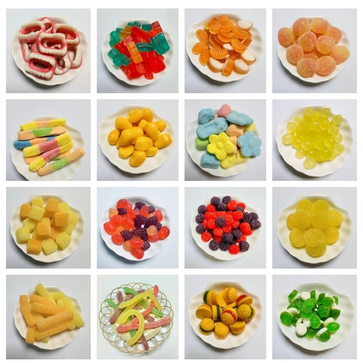 网红多款彩色橡皮糖软糖零食糖水果糖直播摆摊货工厂图2