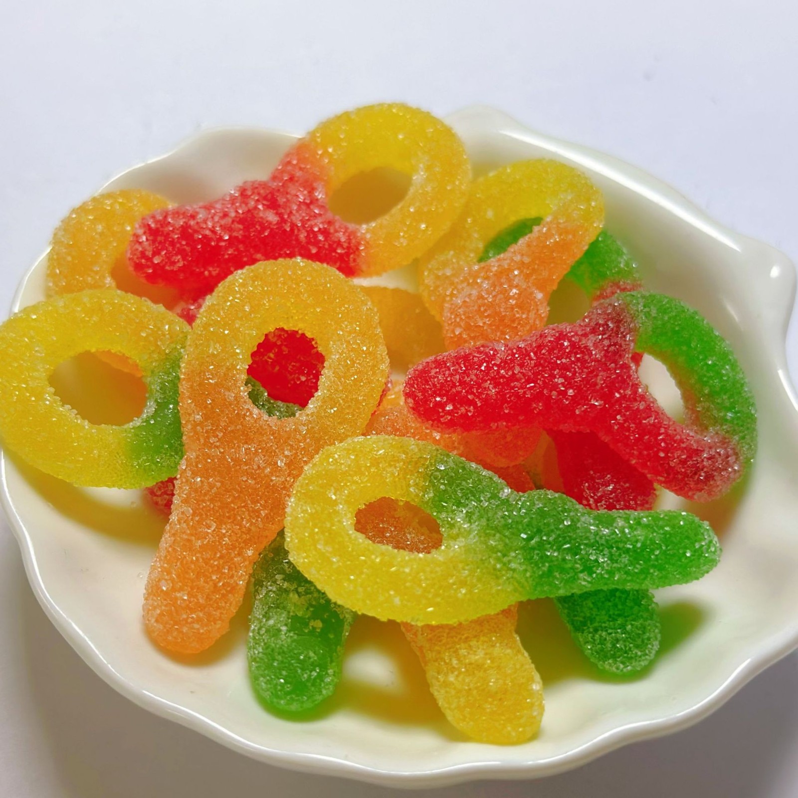 网红多款彩色橡皮糖软糖零食糖水果糖直播摆摊货工厂图5