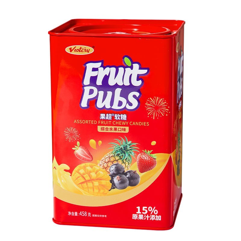 果超软糖458g水果奶糖礼盒装春节糖果公司团购年货送礼糖果图4