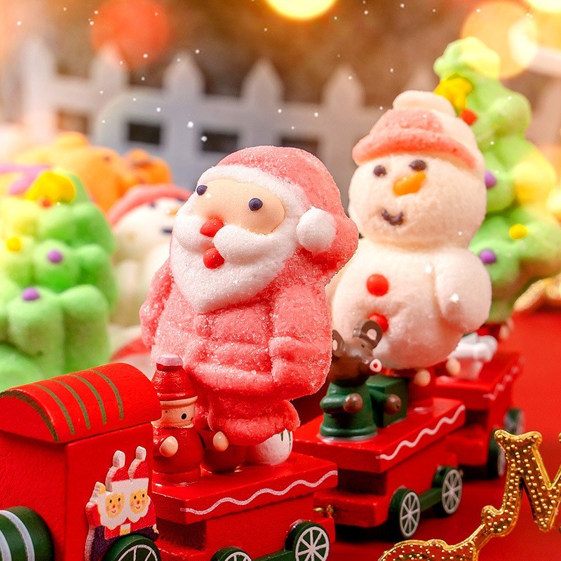 圣诞节糖果棉花糖圣诞老人卡通软糖创意糖果找工厂圣诞礼物定制图2