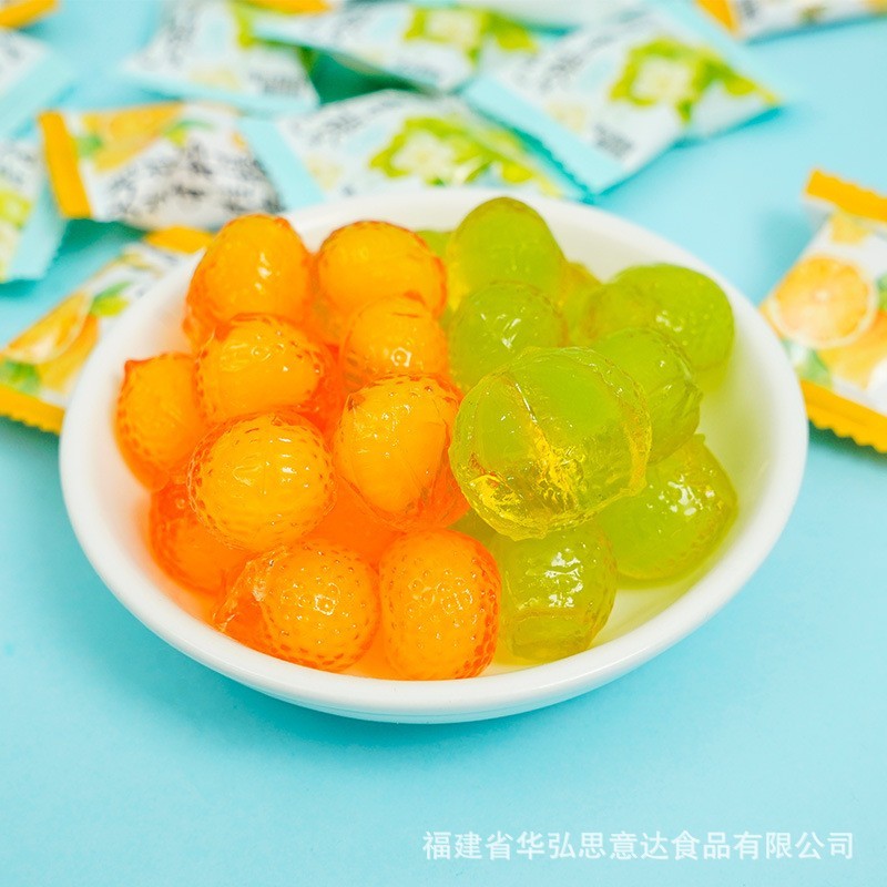 茉莉青提软糖茶糖清新桂花柠檬味软糖果礼物喜糖散糖图2