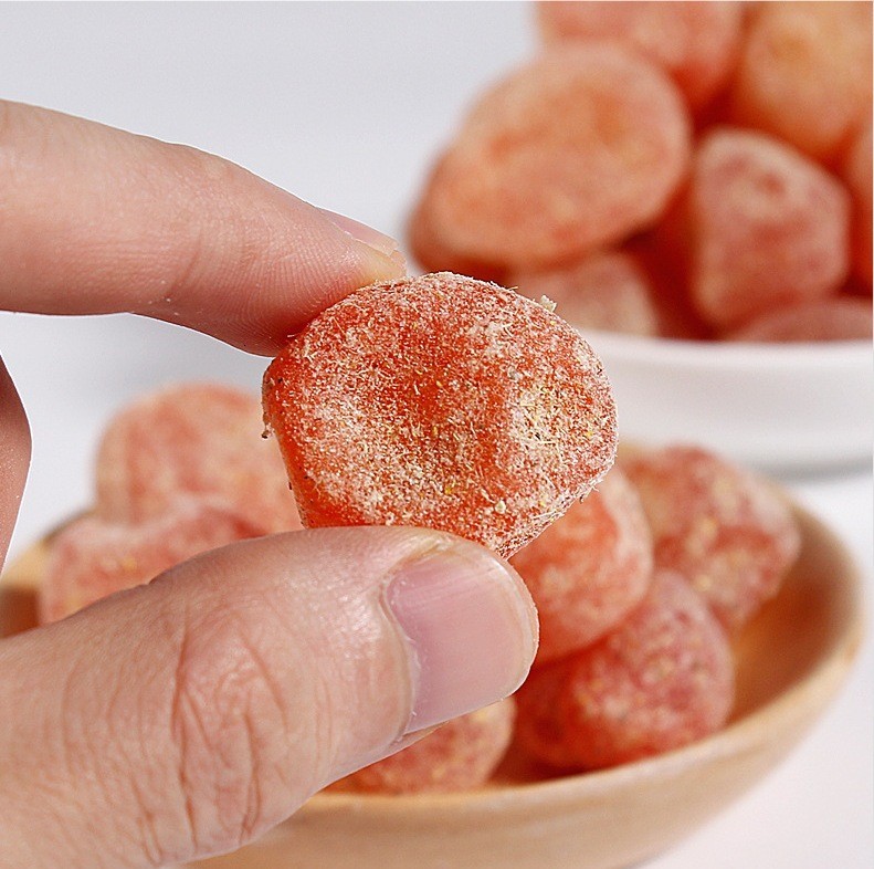 加工贴牌定制冰糖金桔干金橘干水果干蜜饯果脯黄金桔天山雪桔厂家图3