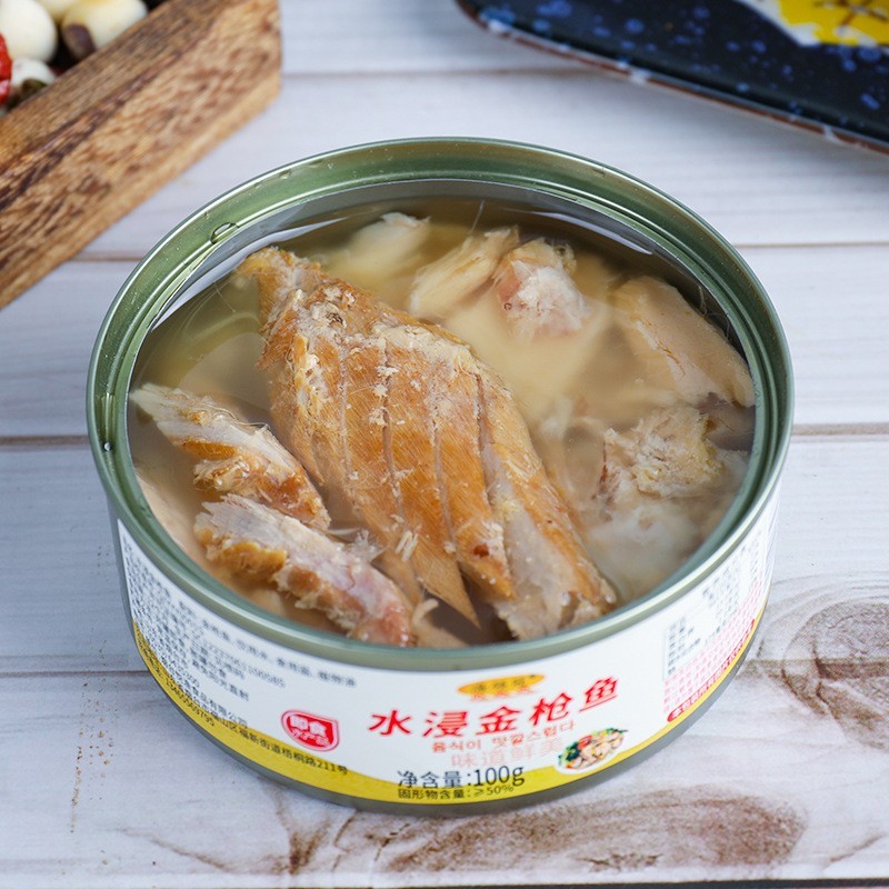 支持定制海领冠金枪鱼油盐 浸水浸 罐装海鲜熟食 下饭菜图2