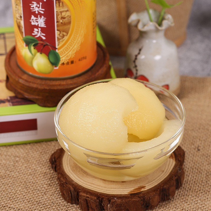 梨子罐头厂家新鲜糖水梨罐头水果罐头图3