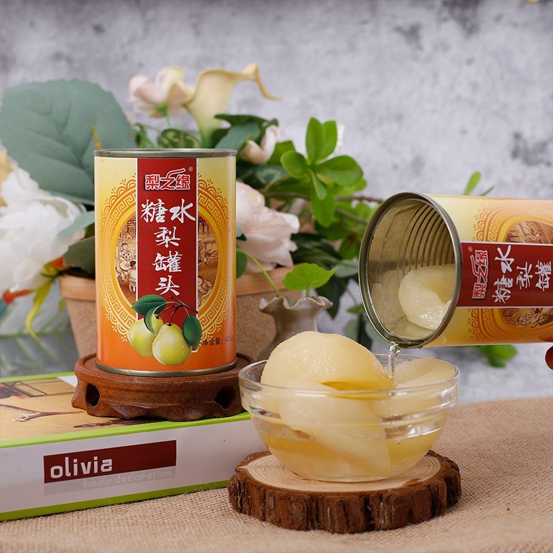 梨子罐头厂家新鲜糖水梨罐头水果罐头图2