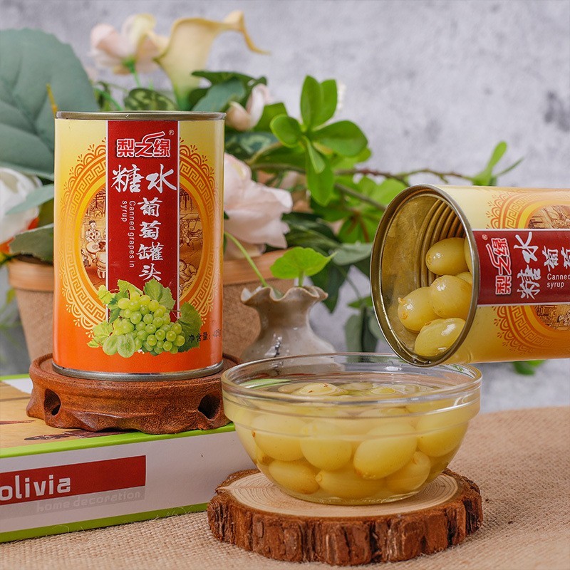 葡萄罐头新鲜水果罐头厂家办公宿舍零食图3
