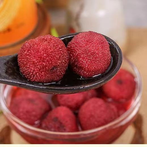 厂家直销新鲜杨梅罐头水果罐头办公宿舍休闲零食图2